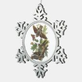 Whip-poor-will van Audubon Tin Sneeuwvlok Ornament (Rechts)
