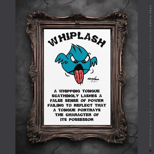 WHIPLASH Glossy Poster van Adiela Akoo Perfect Poster