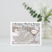 Whipped Cream Martini Recept Briefkaart (Staand voorkant)