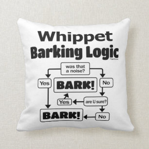 Whippet Blaffende Logica Kussen