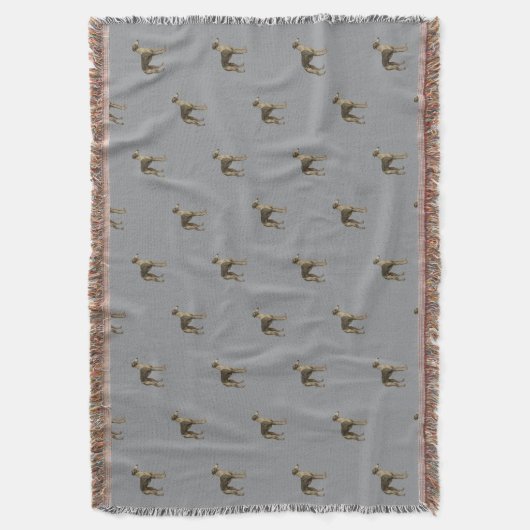 Whippet blanket - Whippet against grey background Deken (Voorkant Verticaal)