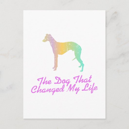 Whippet Briefkaart (Voorkant)