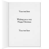 Whippet 'Cheese Tax' Christmas card white / cream (Intérieur (Droit))