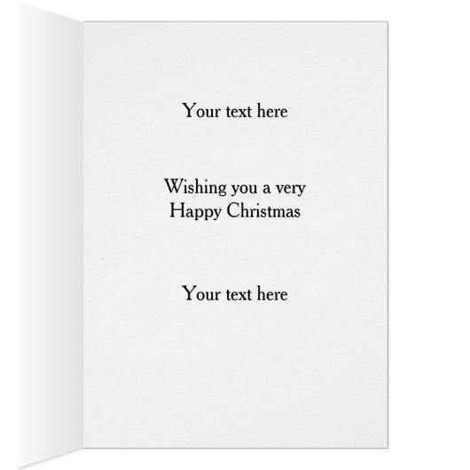 Whippet 'Cheese Tax' Christmas card white / cream (Intérieur (Droit))