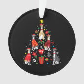 Whippet Christmas Orament Tree Funny Dog Maman pap (devant)