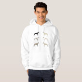 Whippet Colors Hoodie (Voorkant volledig)