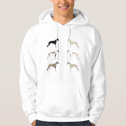 Whippet Colors Hoodie (Voorkant)