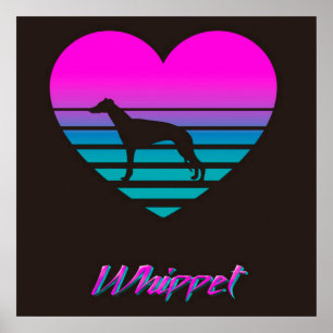 whippet Cute Dog Ideeën voor thuisdecoratie Poster
