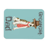 Whippet Dad Magneet (Horizontaal)