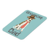 Whippet Dad Magneet (Linkerzijde)