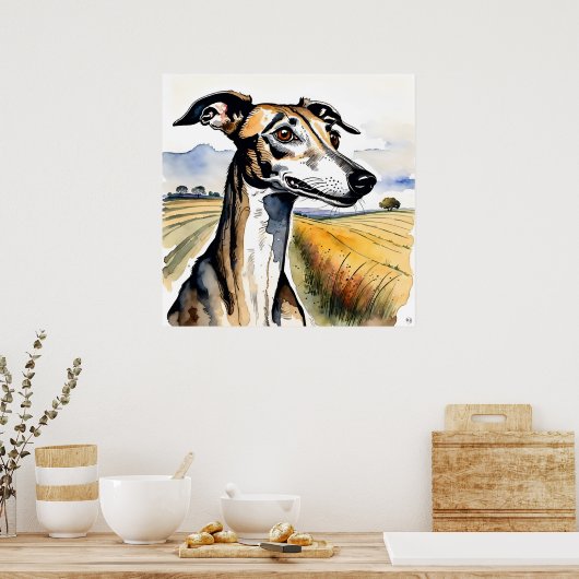 Whippet Dog - Dog Art Print (Keuken)