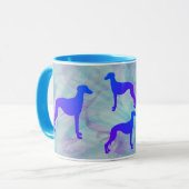Whippet Dog Mok (Voorkant links)