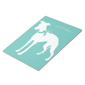 Whippet Dog Puppy Notitieblok (Schuin)