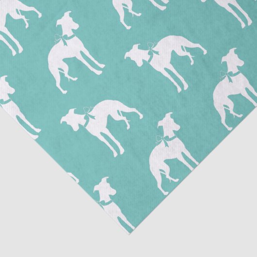 Whippet Dog Puppy Tissuepapier (Detail)