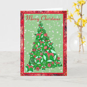 Whippet Dog Silhouette kerstboomdecoratie Kaart