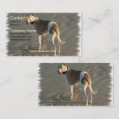 Whippet Dog Visitekaartje (Voorkant / Achterkant)