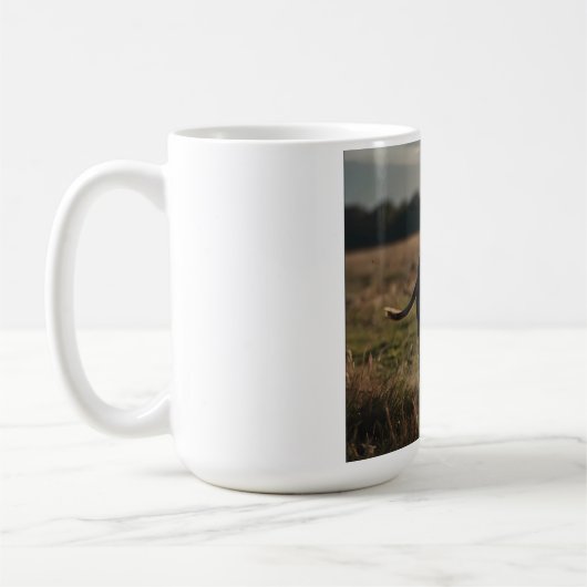Whippet Élégant café Mug (Gauche)