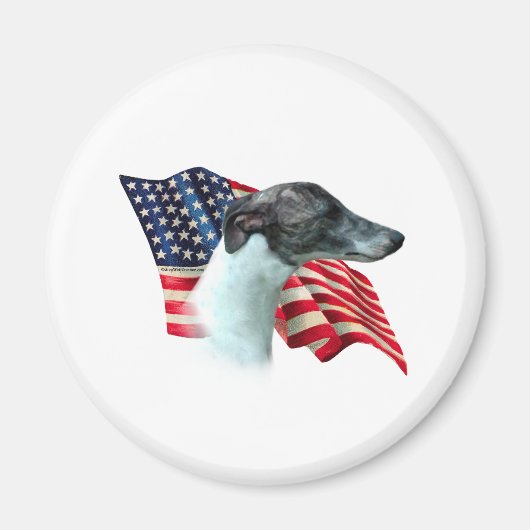 Whippet Flag Magneet (Voorkant)