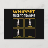 Whippet Guide to training Dog Obedience Aankondigingskaart (Voorkant)