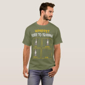 Whippet Guide to training Dog Obedience T-shirt (Voorkant volledig)