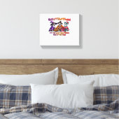 Whippet Halloween Thanksgiving Christmas Oversized Canvas Afdruk (Insitu (Slaapkamer))
