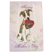 Whippet Heart mama Medium Cadeauzakje (Voorkant)