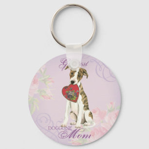 Whippet Heart mama Sleutelhanger