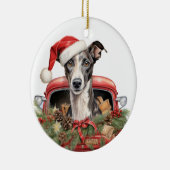 Whippet Holiday Ornament (Rechts)