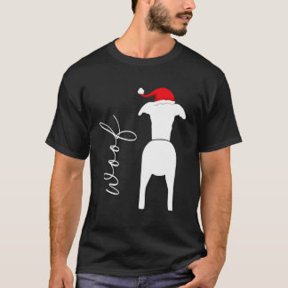 Whippet hondenontwerp met Sinterklaas Pet voor Chr T-shirt