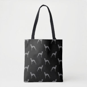 Whippet Hondenras Silhouettes gevild Tote Bag