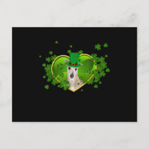 Whippet Iers Cute St. Patrick Dag Hond Liefhebber  Feestdagenkaart