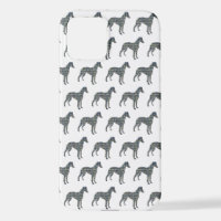 Whippet Italiaanse Greyhound Hond Silhouet Grid Wi