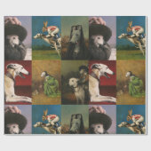 Whippet Karakter Verpakkend Document Cadeaupapier (Vlak)