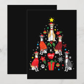 Whippet Kerstornament Boom Grappige Hond Moeder Va Kaart (Voorkant / Achterkant)