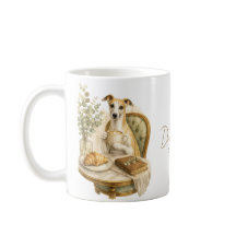 Whippet koffieliefhebber cadeau | Elegante waterve