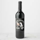 whippet lover-giften whippet-liefhebbers zweten wijn etiket (Voorkant)