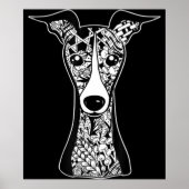 Whippet Lover | Italiaanse grafische kunst van Gre Poster (Voorkant)