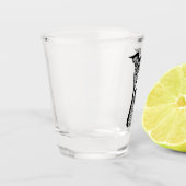 Whippet Lover | Italiaanse grafische kunst van Gre Shot Glas (Links)