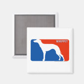 Whippet Magnet de chiens de la Ligue majeure (Recto/Verso)
