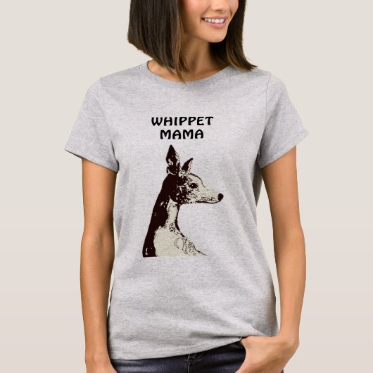 Whippet MAMA tijdperk T-shirt (Voorkant)
