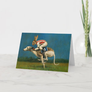Whippet Racer Greetings Card Kaart