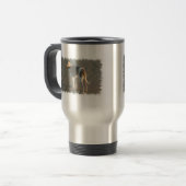 Whippet Roestless Travel Mug Reisbeker (Voorkant links)