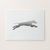 Whippet Running silhouette Legpuzzel (Horizontaal)