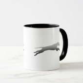 Whippet Running silhouette Mok (Voorkant rechts)