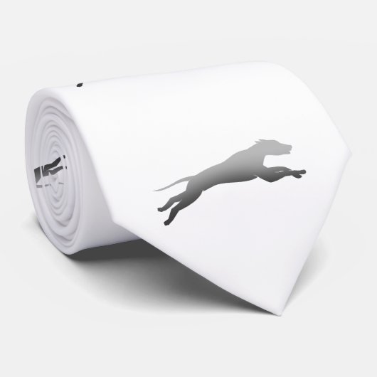 Whippet Running silhouette Stropdas (Opgerold)