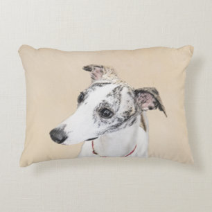 Whippet-schildering - Kute Original Dog Art Accent Kussen