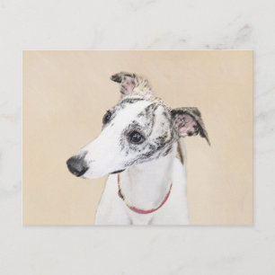 Whippet-schildering - Kute Original Dog Art Briefkaart