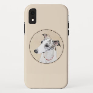 Whippet-schildering - Kute Original Dog Art iPhone XR Hoesje