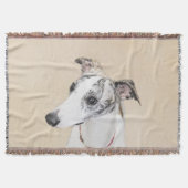 Whippet-schildering - Kute Original Dog Art Deken (Voorkant)