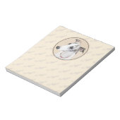 Whippet-schildering - Kute Original Dog Art Notitieblok (Gedraaid)